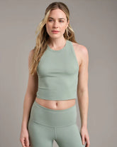 Serene Fitted Tank -- Pacific Green