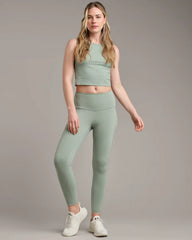 Serene Fitted Tank -- Pacific Green