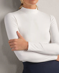 Serene Mock Neck -- Snow White