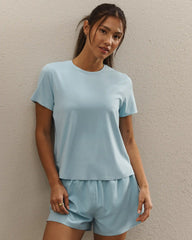 Serene Tee -- Pool Blue