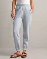 Signature Rib Jogger -- Blue Pearl