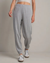 Signature Rib Jogger -- Heather Gray