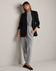 Signature Rib Jogger -- Heather Gray