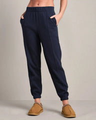 Signature Rib Jogger -- Navy Blue
