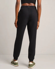 Signature Rib Jogger -- Pure Black
