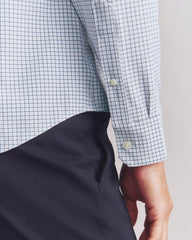 State of Mind Shirt - Slim Fit -- Light Blue/Black Mini Windowpane