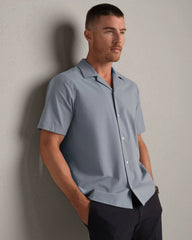 State of Mind Camp Collar Shirt -- Blue Stone Oxford