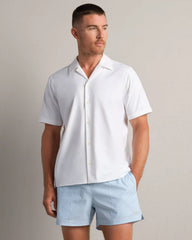 State of Mind Camp Collar Shirt -- Bright White
