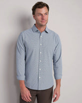 State of Mind Shirt - Slim Fit -- Blue Pearl Houndstooth