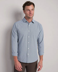 State of Mind Shirt - Slim Fit -- Blue Pearl Houndstooth