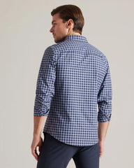 State of Mind Shirt - Slim Fit -- Blue/Light Blue Gingham