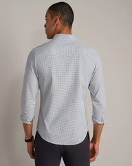 State of Mind Shirt - Slim Fit -- Lichen Green Grid