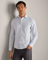 State of Mind Shirt - Slim Fit -- Pacific Green Mini Windowpane