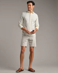 State of Mind Shirt - Slim Fit -- Yellow Dawn Wide Stripe