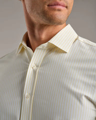 State of Mind Shirt - Slim Fit -- Yellow Dawn Wide Stripe