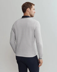 Turn Golf V-Neck Sweater -- Sleet Gray