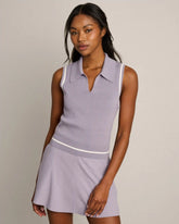 Views Sleeveless Polo -- Purple Smoke