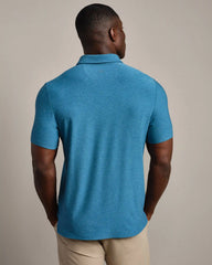 WFH Polo -- Ash Blue Heather