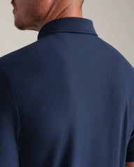 WFH Polo -- Navy Heather