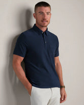 WFH Polo -- Navy Heather