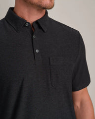 WFH Polo -- True Black Heather