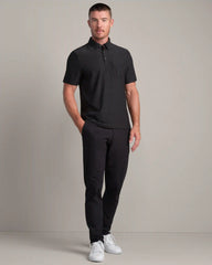 WFH Polo -- True Black Heather