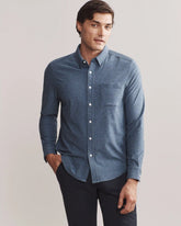 WFH Shirt -- Vintage Indigo/Slate Blue Heather