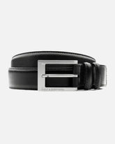 Wolf & Shepherd Stealth Leather Belt -- Black