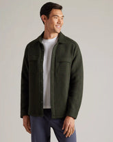 Weekender Shacket -- Dark Moss