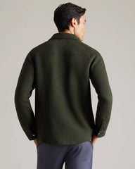 Weekender Shacket -- Dark Moss