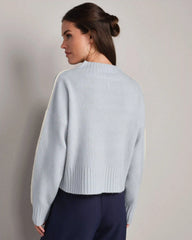 Westside V-Neck Sweater -- Blue Pearl