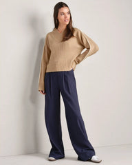 Westside V-Neck Sweater -- Camel Tan