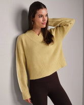 Westside V-Neck Sweater -- Golden Flax