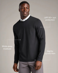 Links Golf Crew Neck -- Black