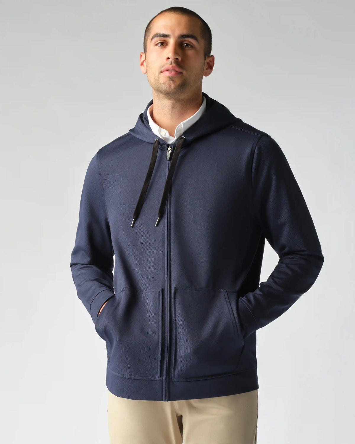 Bond Knit Hoodie -- Navy