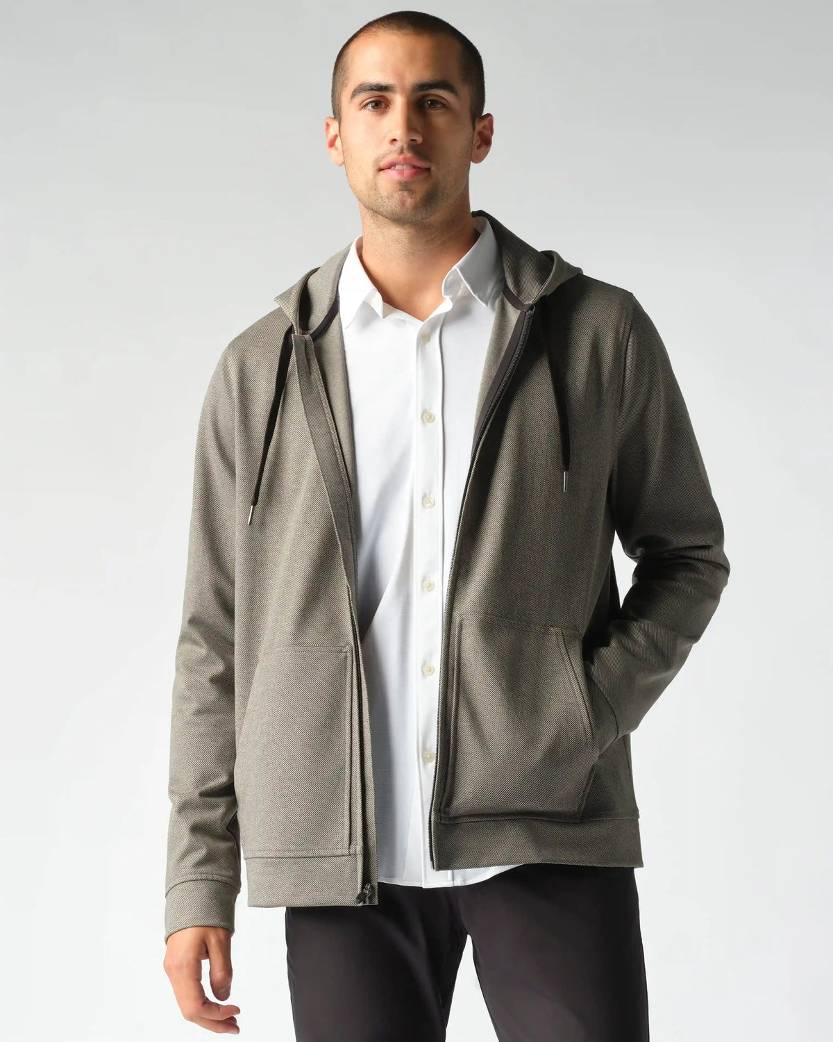 Bond Knit Hoodie -- Heather Gray