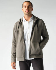 Bond Knit Hoodie -- Heather Gray
