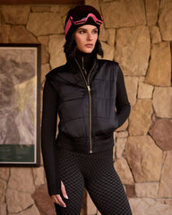 Chalet Quilted Vest -- Pure Black