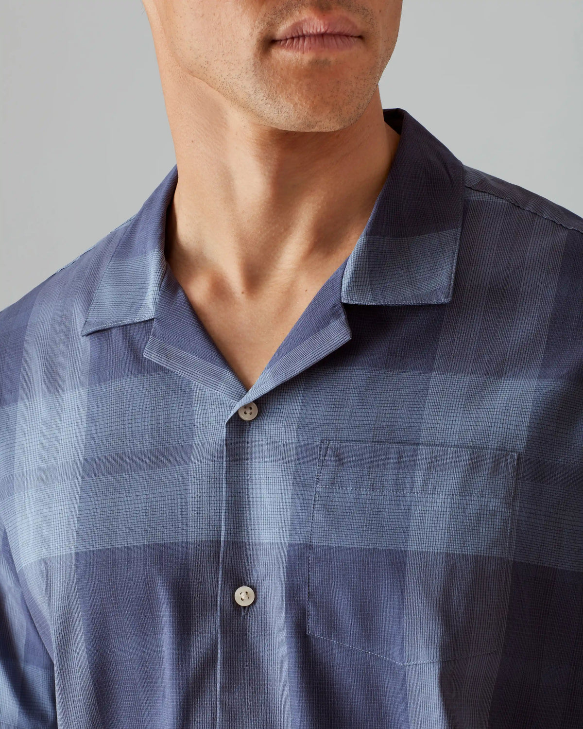 Camp Shirt -- Blue Plaid