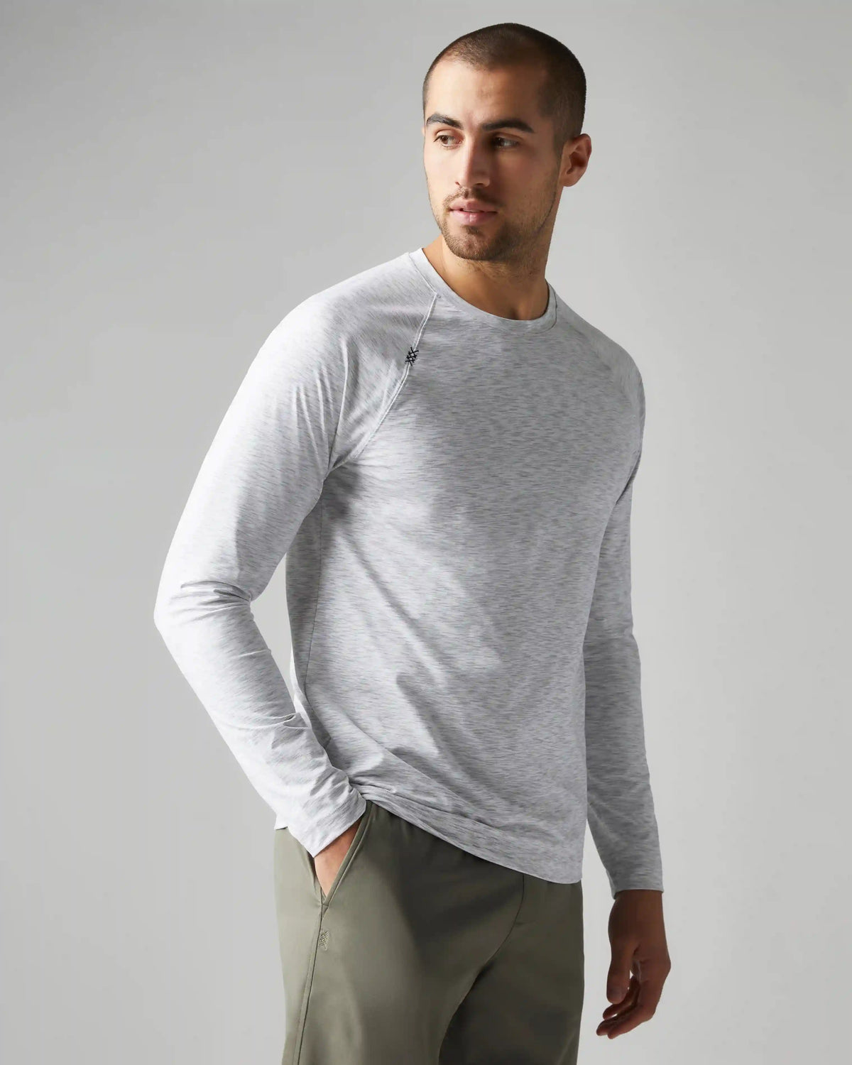 Reign Long Sleeve Tee -- Gray Space Dye