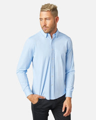 Commuter® Shirt - Classic -- Light Blue Wide Stripe