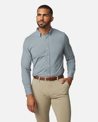 Commuter® Shirt - Slim Fit -- Pine/White Mini Check