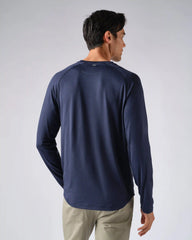 Atmosphere Long Sleeve Tee -- Navy Heather