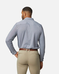 Commuter® Shirt - Slim Fit -- Medium Blue/White Stripe