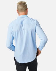 Commuter® Shirt - Classic -- Light Blue Wide Stripe
