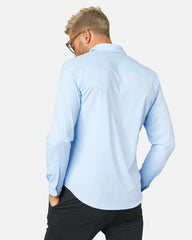 Commuter® Shirt - Slim Fit -- Light Blue Wide Stripe