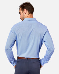 Commuter® Shirt - Slim Fit -- Strong Blue Honey Comb