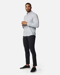 Commuter® Shirt - Slim Fit -- Silver/White Stripe