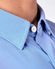 Commuter® Shirt - Slim Fit -- Strong Blue Honey Comb
