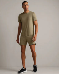 6" Base Training Short - Unlined -- Fatigue Green